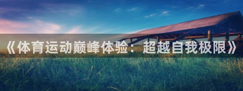 678体育app：《体育运动巅峰体验：超越自我极限》